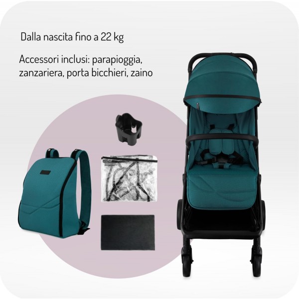MoMi Passeggino ANDREA turchese
