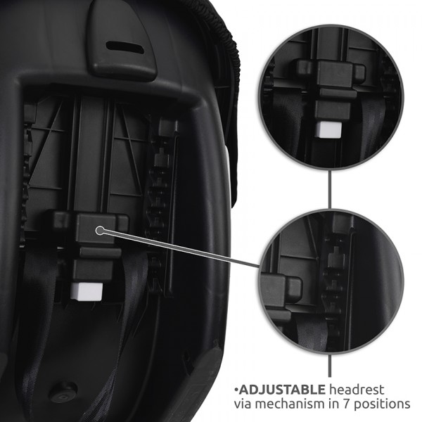 Trio Lorelli Glory Black + Seggiolino Auto i-Sieze Portata 22 Kg