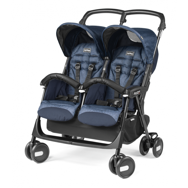 Passeggino Gemellare Peg Perego Aria Twin Shopper Indigo