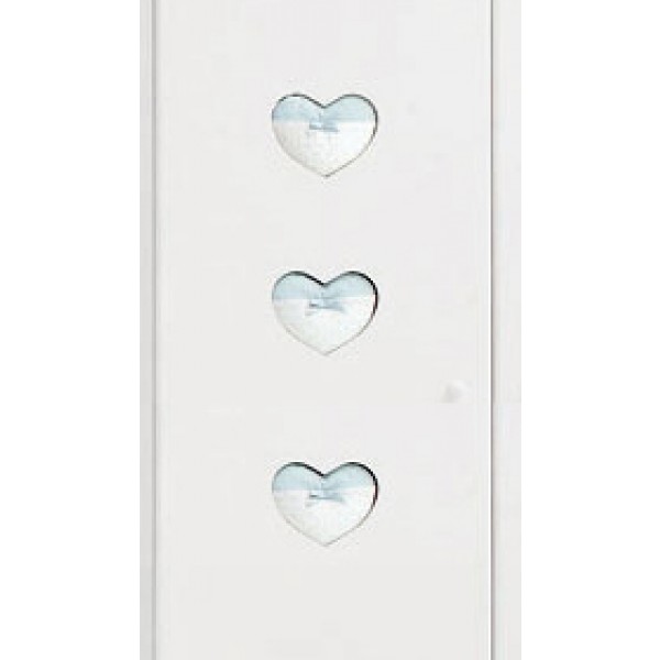Set Cuori Imbottiti Nanan per Armadio Nanna Azzurro 3pz
