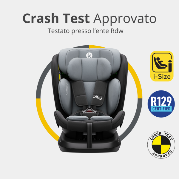 Seggiolino Auto Kiby Isofix Comfy-Fix 360&deg; i-Size (40&ndash;150 cm)