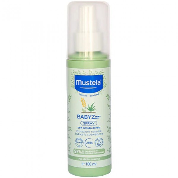 Protezione Naturale Mustela BABYZzz SPRAY con Amido di Riso Repellente Zanzare 100 ml