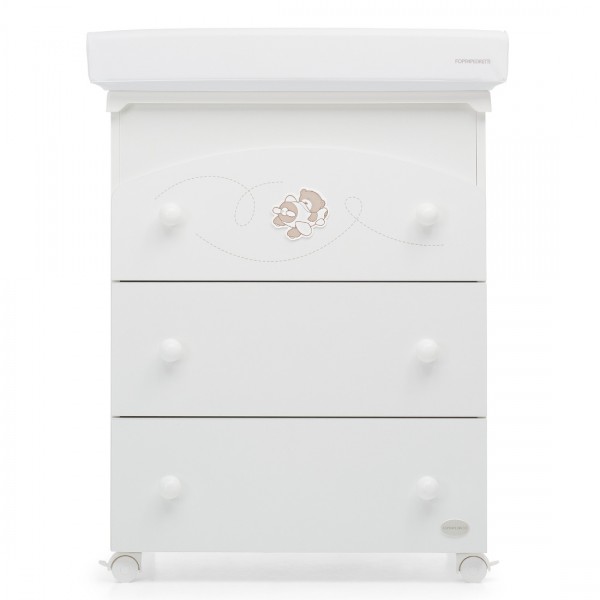Cassettiera Fasciatoio Foppapedretti Babyfly Bianco