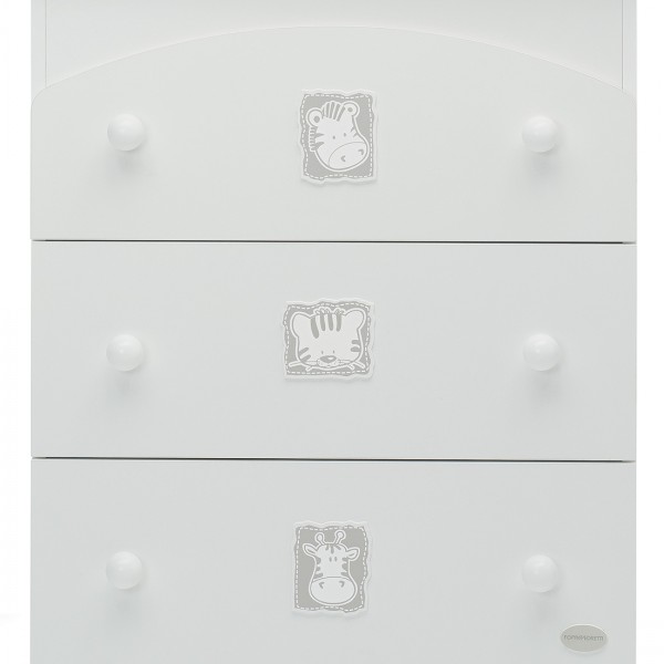Cassettiera Fasciatoio Foppapedretti Babyzoo Bianco