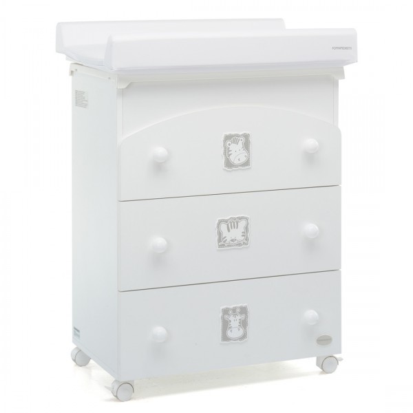 Cassettiera Fasciatoio Foppapedretti Babyzoo Bianco