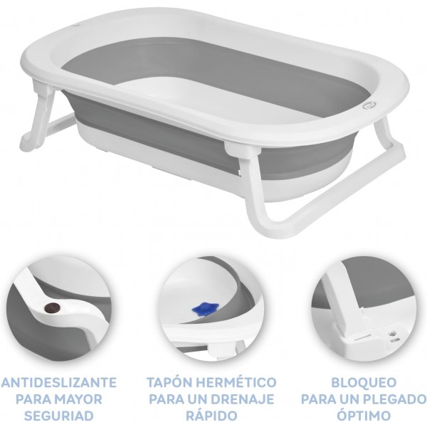 MS Innovaciones Bagnetto Flex Grigio + Cuscino Stelle