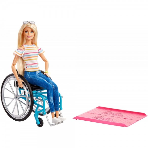 Bambola Barbie Fashionistas 132 Sedia a Rotelle 