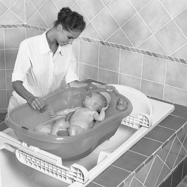 Vaschetta Onda Evolution Ok Baby Bianca + Kit Barre Supporto