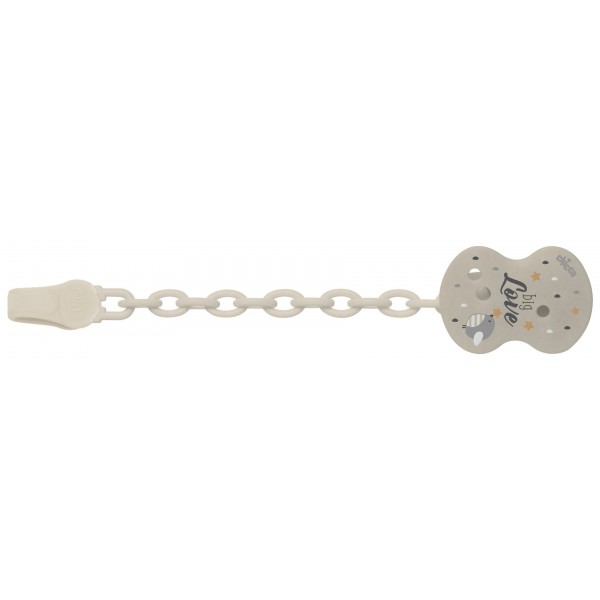 Clip Chicco Con Catenella Big Love Beige