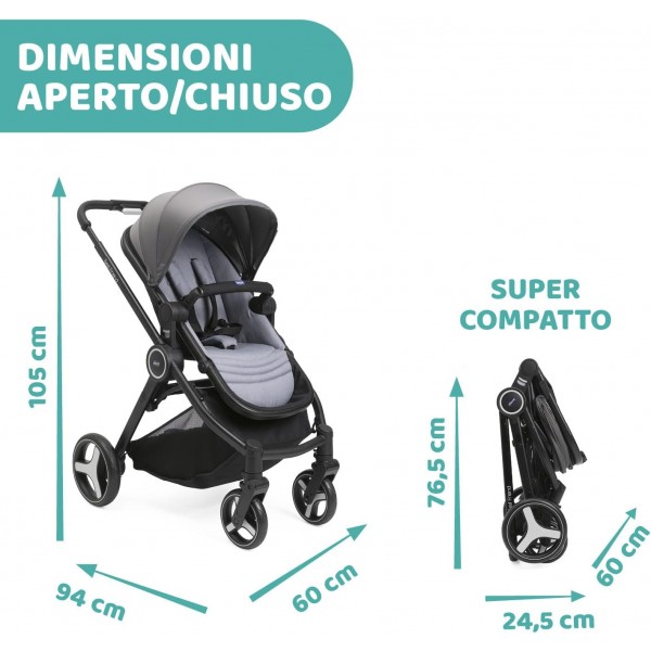 Trio Chicco Best Friend Pro Light Desert Taupe con Seggiolino Auto Kory i-Size Black