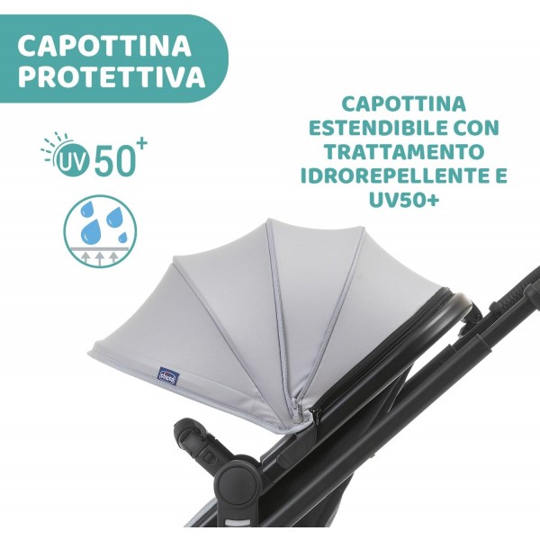 Trio Chicco Best Friend Pro Light Desert Taupe con Seggiolino Auto Kory i-Size Black