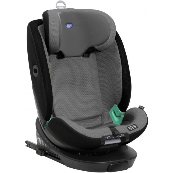 Chicco Seggiolino Auto isofix EverOne i-Size Ruotabile 360 (40-150 cm) Grey Black