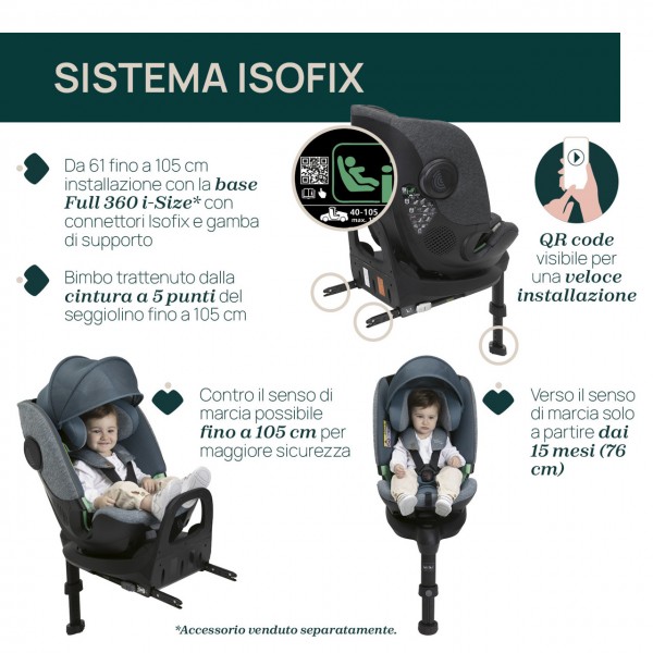 Seggiolino Auto Chicco Bi-Seat i-Size Air Black (40-150 cm)