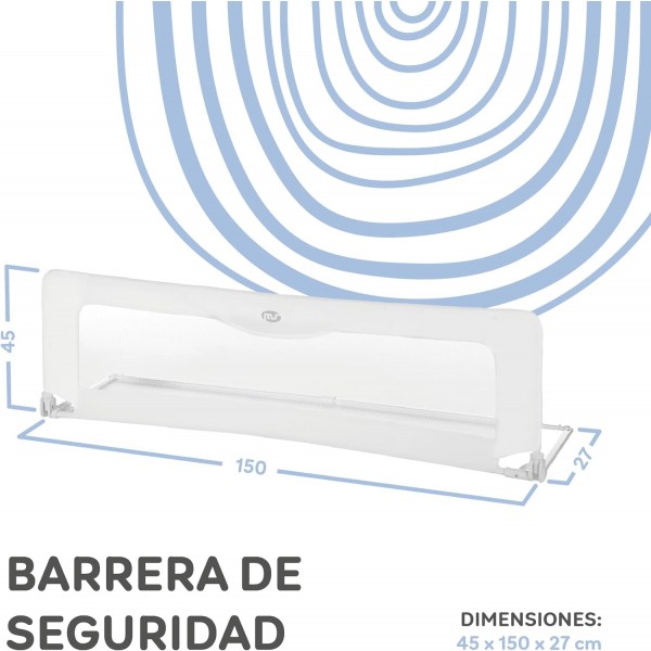 Barriera Letto Innovaciones MS 150 cm Bianco