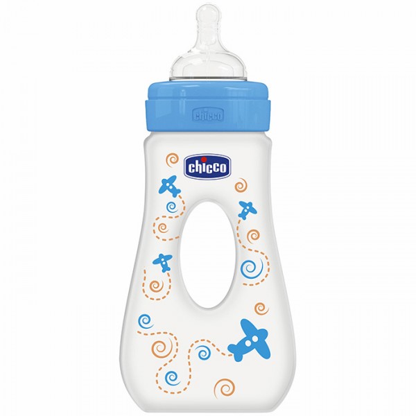 Biberon Passeggio Chicco Boy 240 ml Tettarella in Silicone