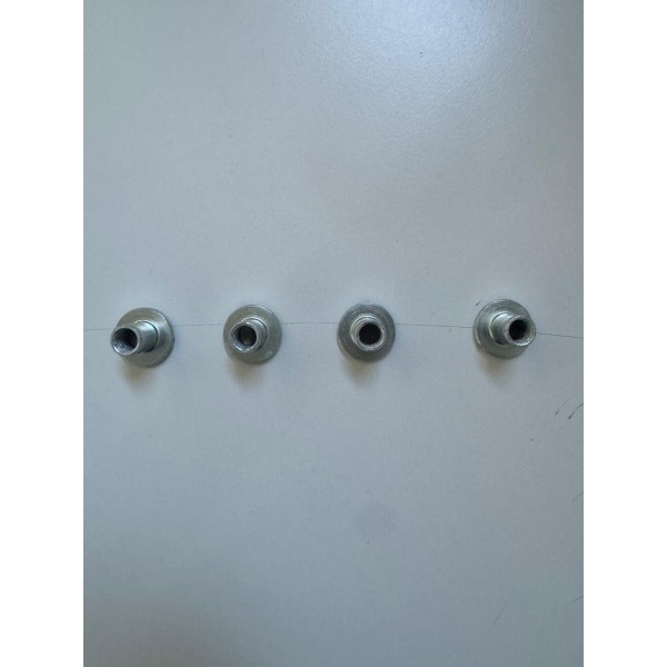 Set 4 Ruote Fasciatoio Pali Bianco