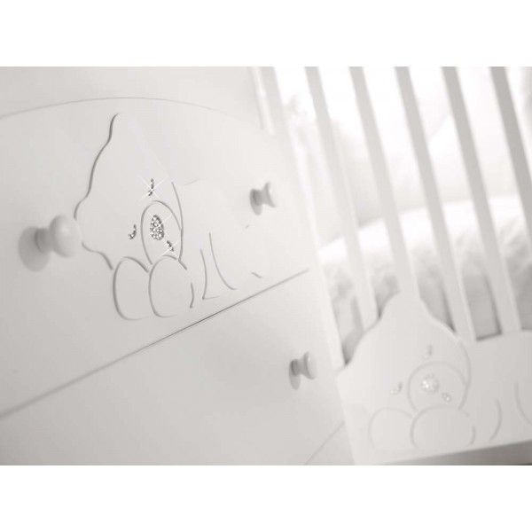 Lettino e Cassettiera Fasciatoio Baby Expert Coccolo Lux