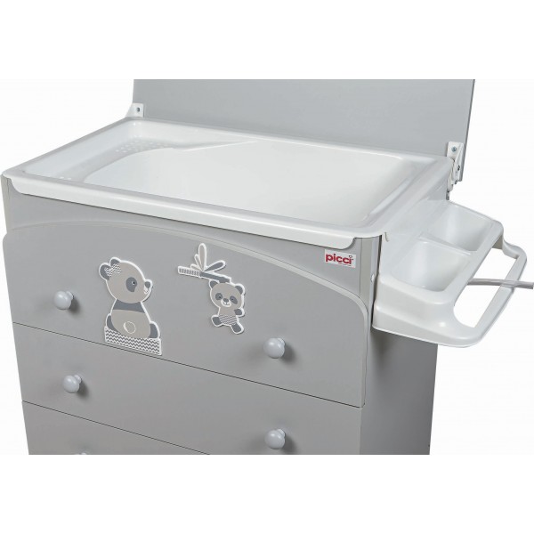 Cassettiera Fasciatoio Picci 4 Cassetti Bo-Bo Grigio
