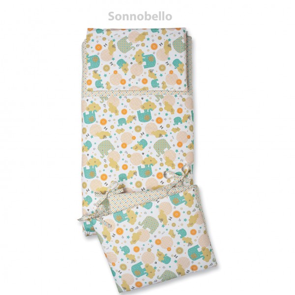 Kit Lettino Kiby Armonia Bianco + Completo Piumone Foppapedretti + Materasso Kiby