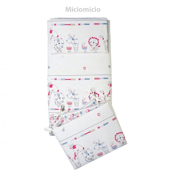 Kit Lettino Kiby Armonia Bianco + Completo Piumone Foppapedretti + Materasso Kiby