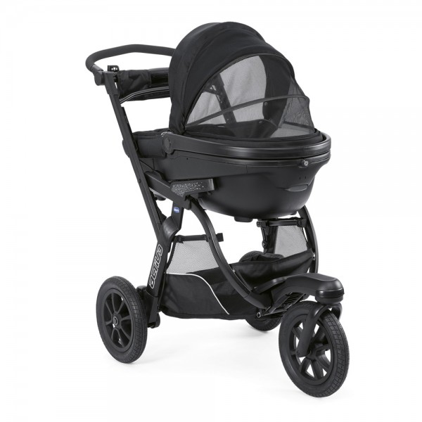 Trio Chicco Activ3 Jet Black + Kit Auto