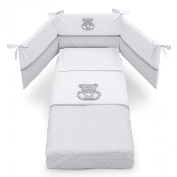 Completo Piumone Erbesi Charly Bianco Grigio