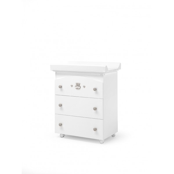 Set Erbesi Charly Bianco Tortora con Materasso
