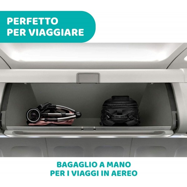 Passeggino Leggero Auto-Richiudibile Chicco Cheerio Jet Black