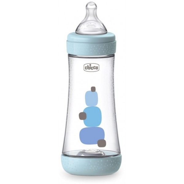 Biberon Chicco Perfect 5 Flusso Veloce 300 ml Azzurro