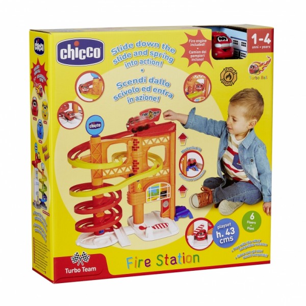 Garage Chicco Toy Turbo Ball Playset 2 Fire Station