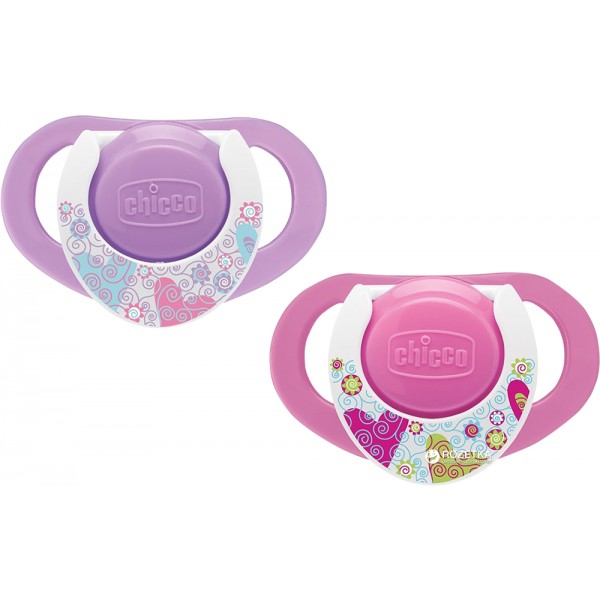 Succhietto Chicco Physio Compact Silicone 2 Pz Rosa 16-36m