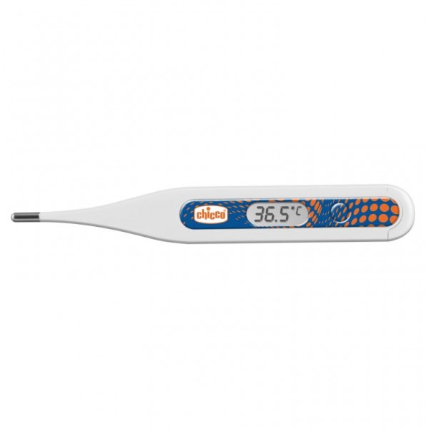 Termometro Chicco Digitale Pediatrico Digi Baby Blu & Bolle Arancio