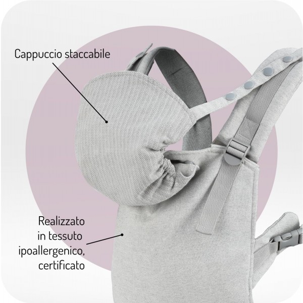 Marsupio MoMi COLLET Grey