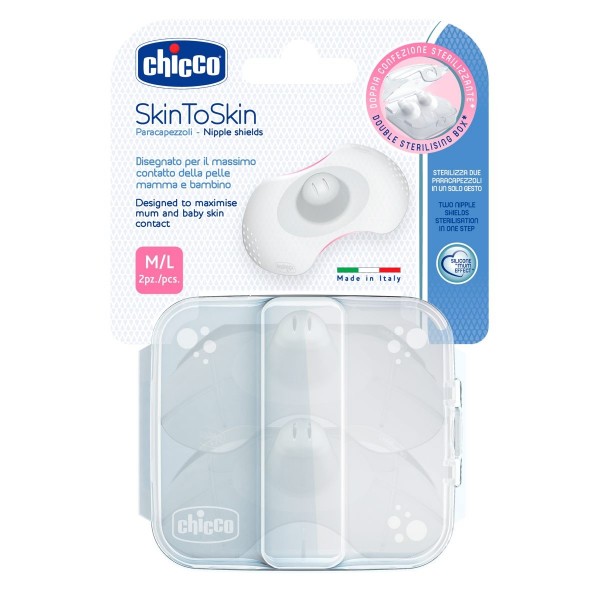 Paracapezzoli Chicco SkinToSkin Silicone Taglia M/L