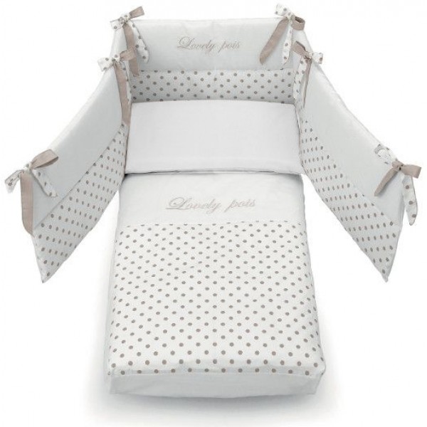 Lettino Culla Contact Azzurra Design Bianco + Materasso + Completo Piumone