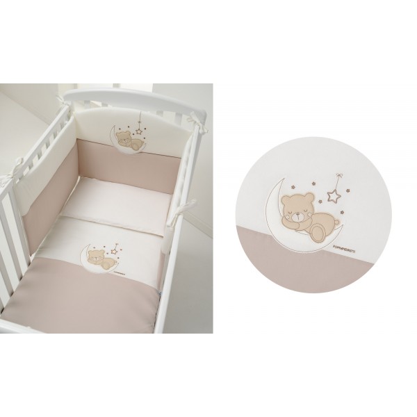 Lettino Foppapedretti Lucy Naturale con Completo Piumone Mybear
