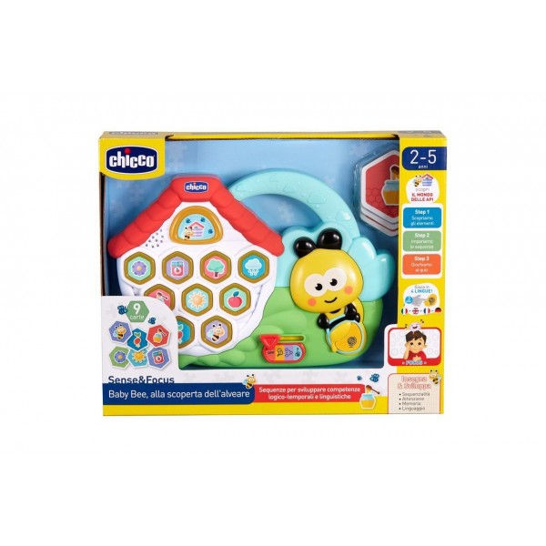 Gioco Chicco Sense & Focus Baby Bee, Alla Scoperta Dell'Alveare