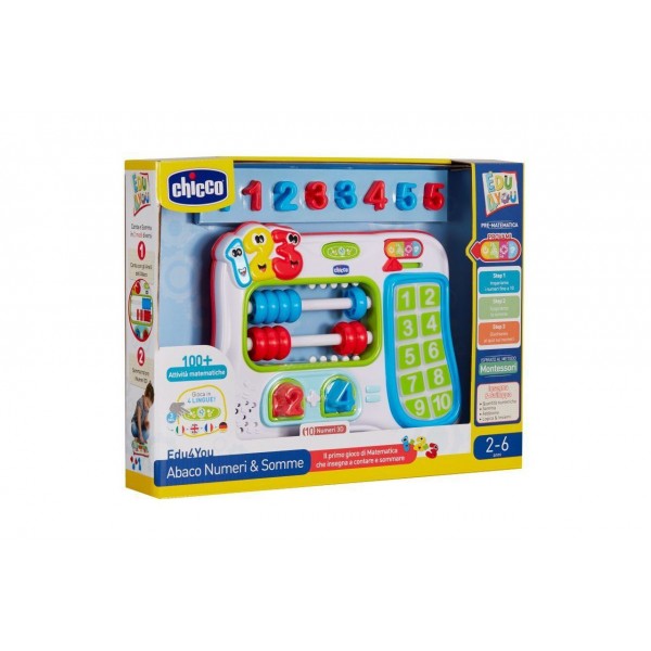 Gioco Montessoriano Chicco Edu4You Abaco, Numeri & Somme