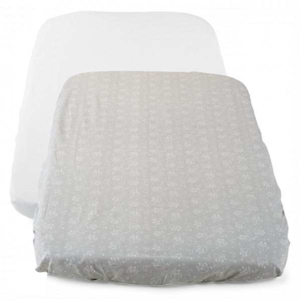 Set Lenzuola con Angoli Chicco Next 2 Me Grey Fox 2pz