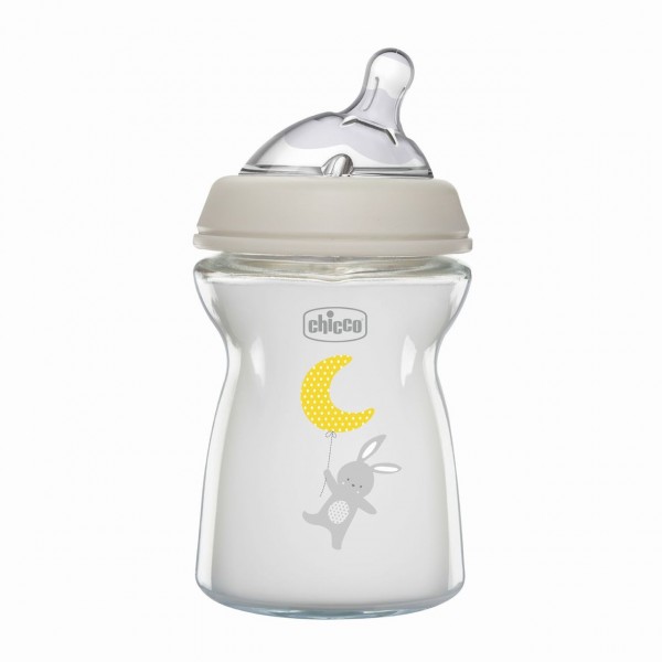 Biberon Chicco NaturalFeeling 0m+ Pure Glass 250ml 