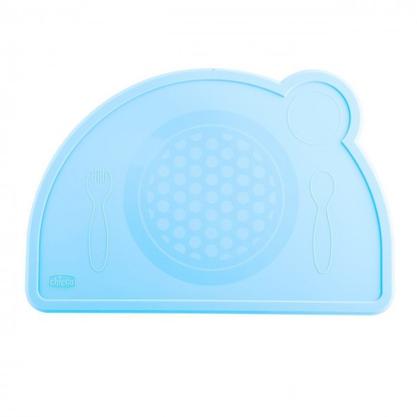 Tovaglietta Chicco in Silicone Azzurro