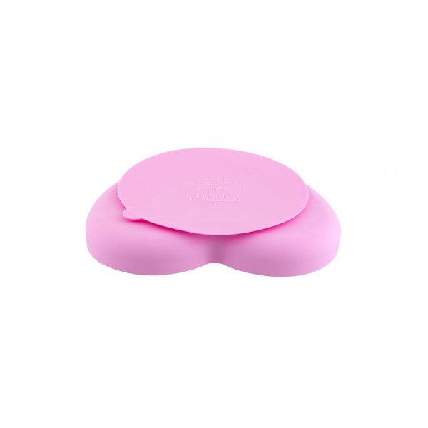 Piatto Chicco in Silicone Cuore Rosa