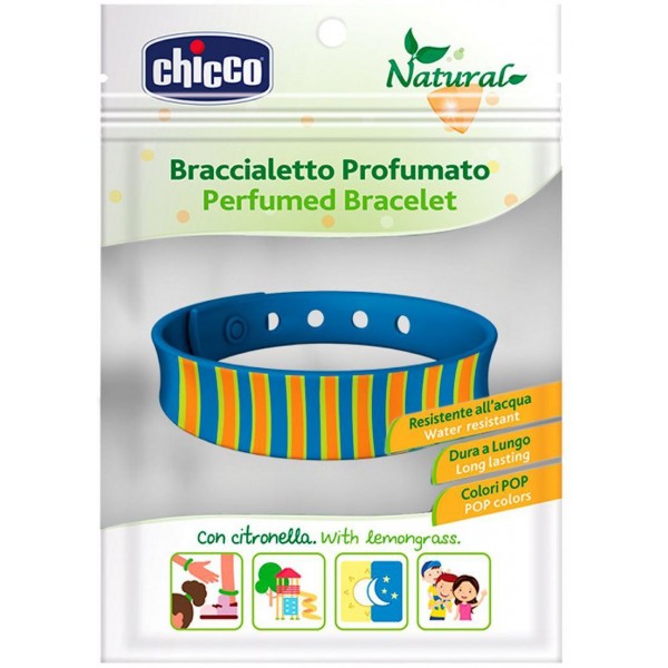 Braccialetto in Silicone Profumato Chicco Antizanzare Blu