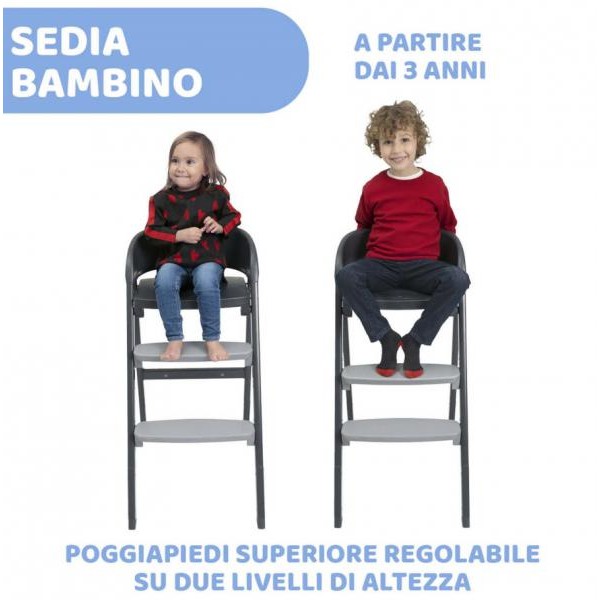Seggiolone Chicco Crescendo Up Etna Black Re_Lux
