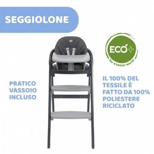 Seggiolone Chicco Crescendo Up Etna Black Re_Lux