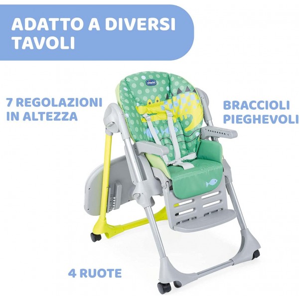 Seggiolone Chicco Polly Easy Crocodile