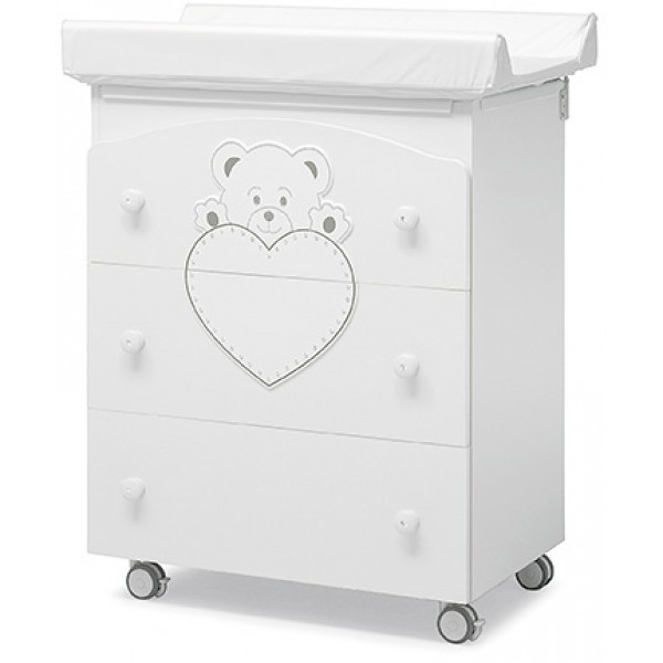 Cassettiera Fasciatoio Erbesi Lulu/Cucciolo Bianco