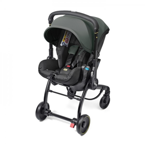 Seggiolino Auto Passeggino Doona X 2 In 1 i-Size R129 Gruppo 0+ Slate Green