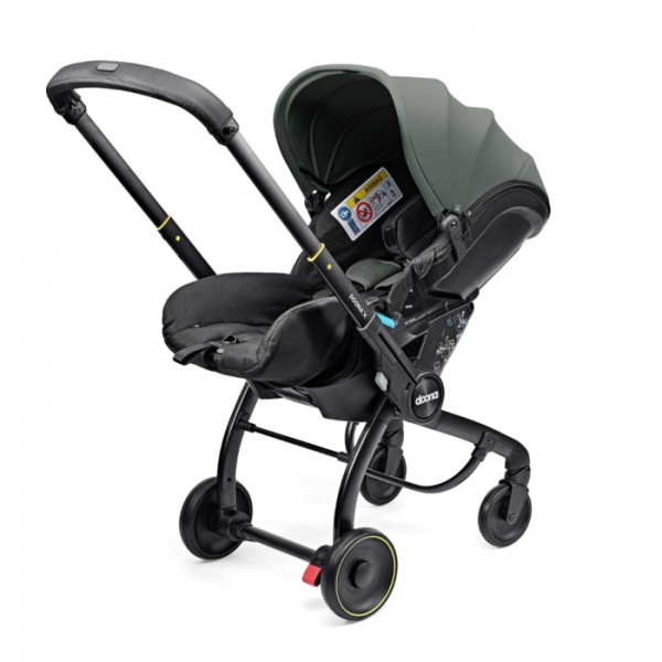 Seggiolino Auto Passeggino Doona X 2 In 1 i-Size R129 Gruppo 0+ Slate Green