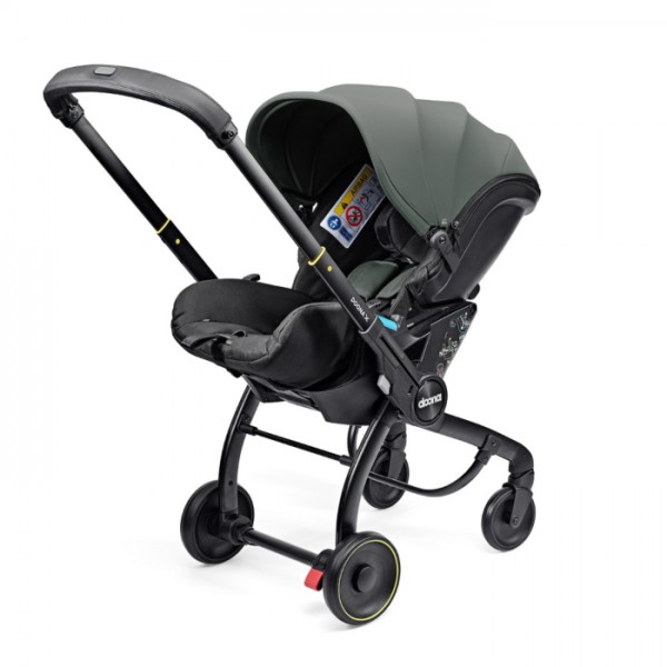 Seggiolino Auto Passeggino Doona X 2 In 1 i-Size R129 Gruppo 0+ Slate Green